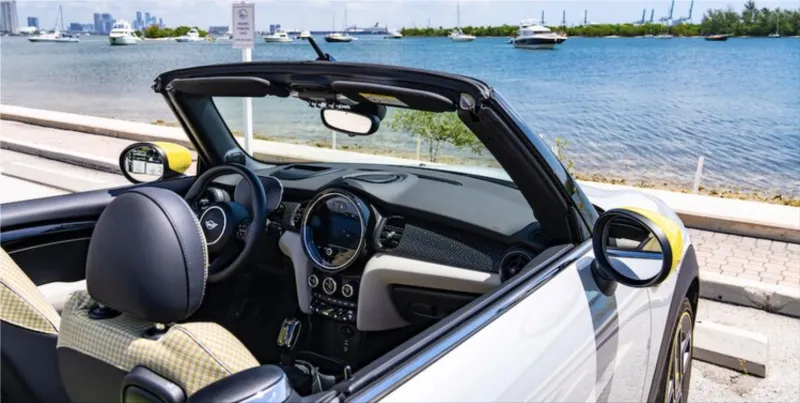 MINI Cooper SE electric convertible car