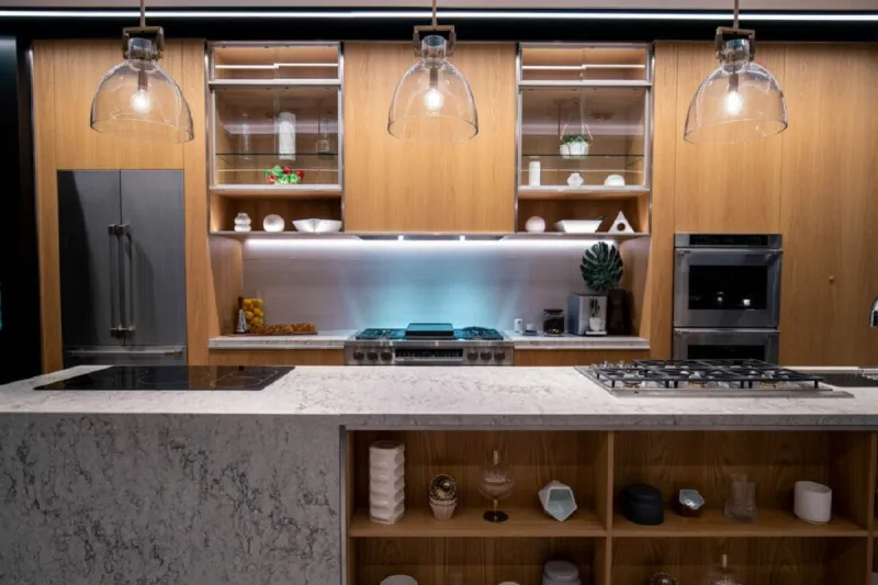 quartz with cherry cabinets 2