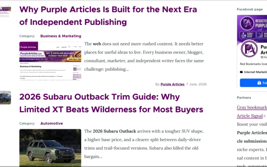 Purple articles