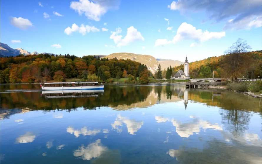 Lake Bohinj in the Julian Alps