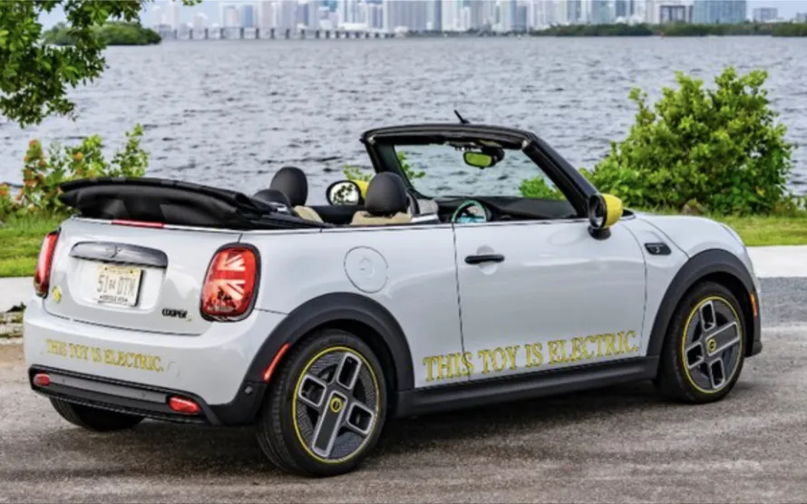 MINI Cooper SE electric convertible car