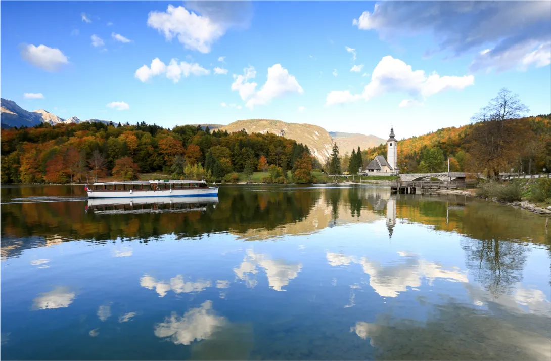 Lake Bohinj in the Julian Alps